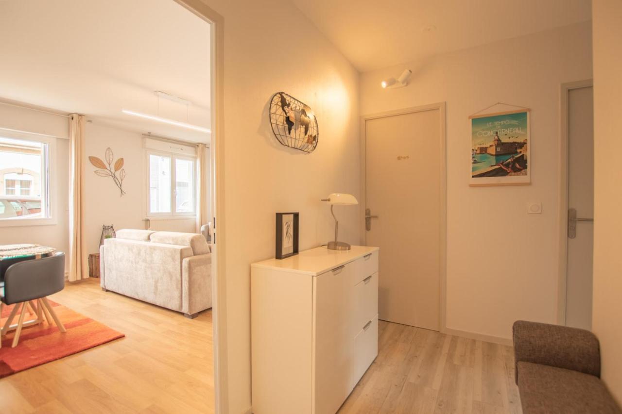 Appartement Hyper Centre Avec Garage Prive Concarneau Kültér fotó